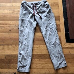 Figs skinny scrub bottoms. Light grey.